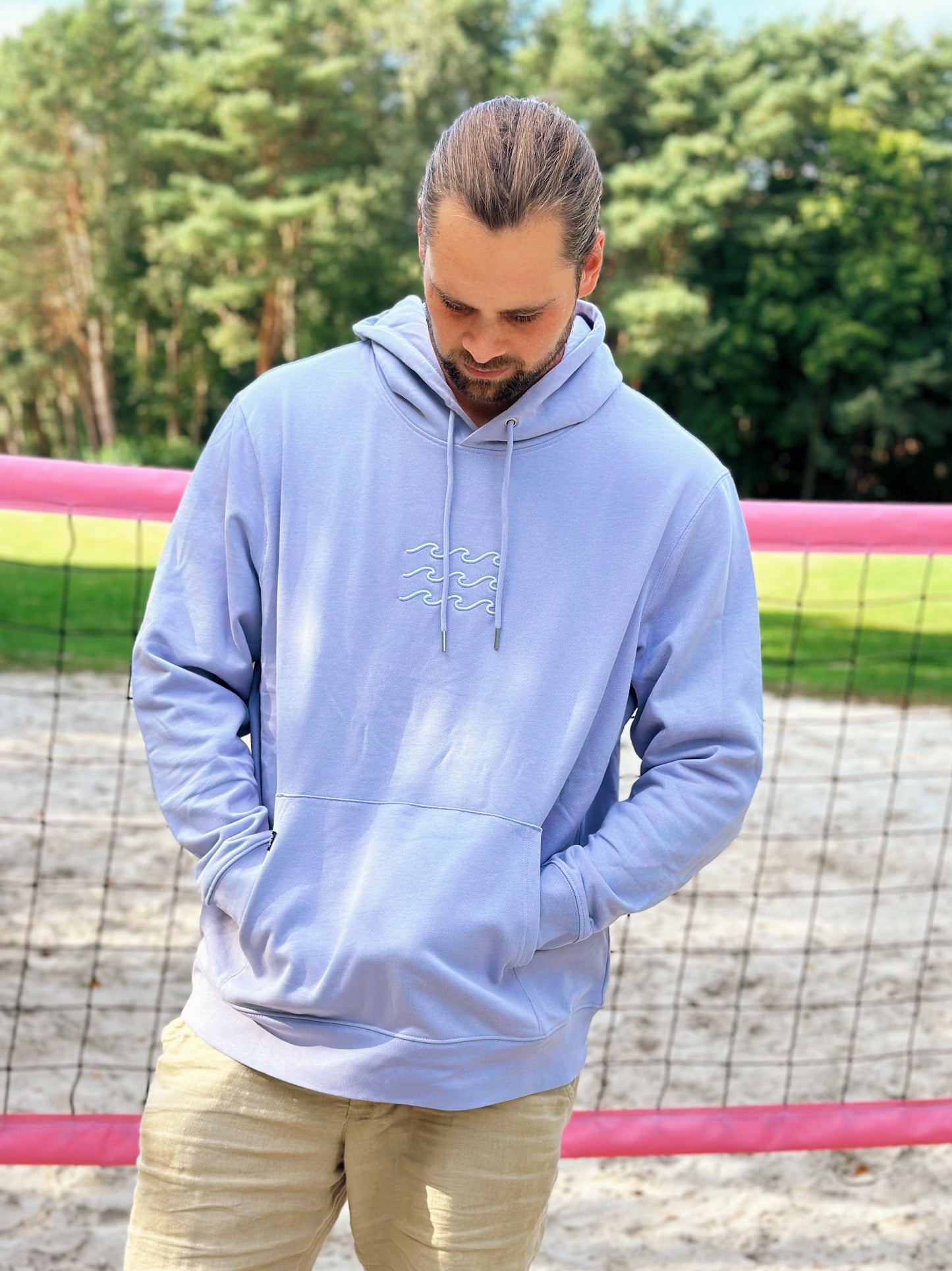 Hoodie 'Wellen' - Lavendel