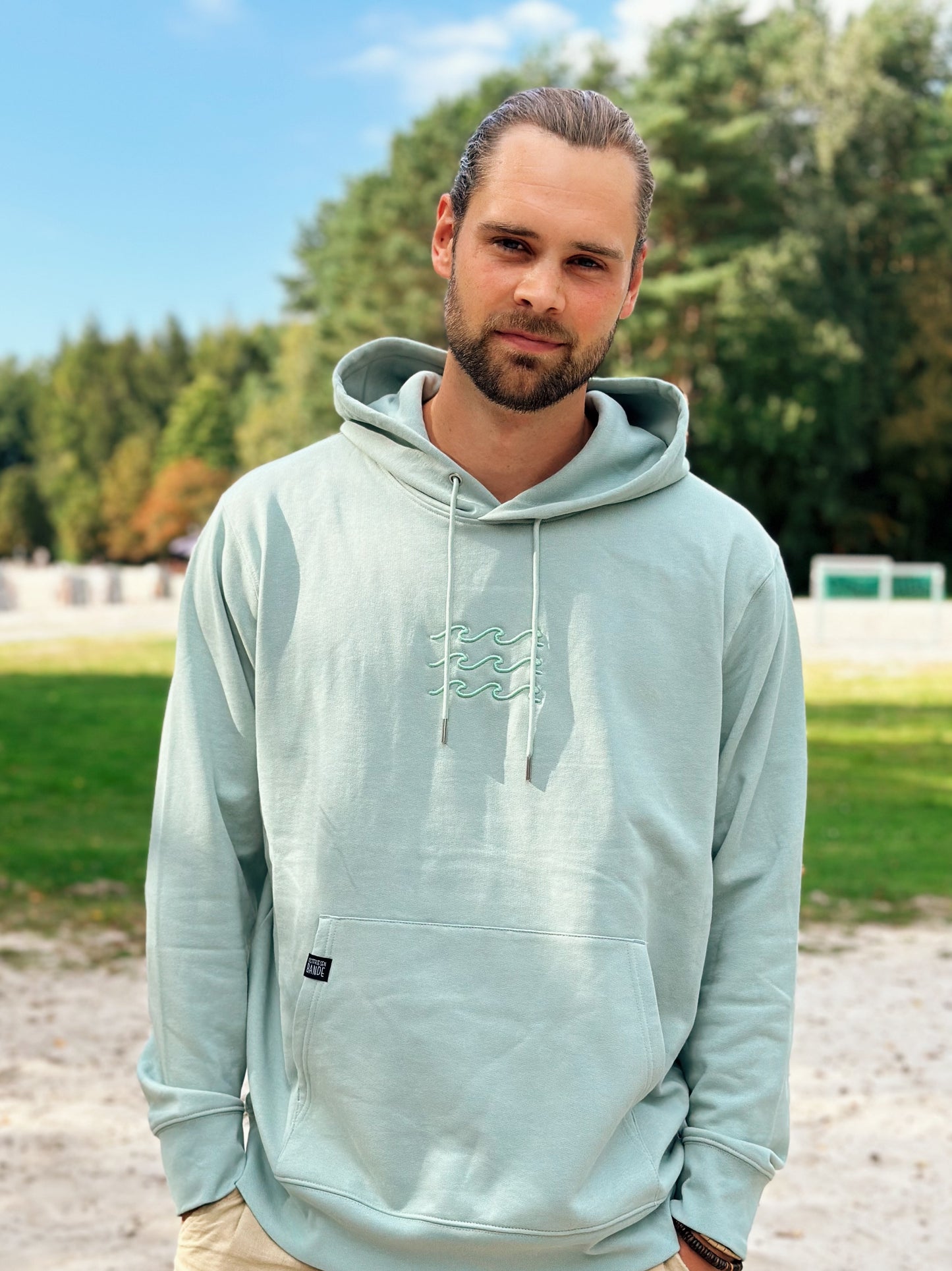 Hoodie 'Wellen' - Mint