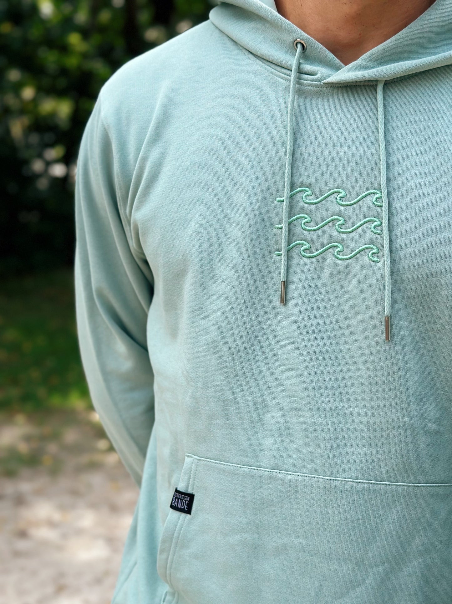 Hoodie 'Wellen' - Mint