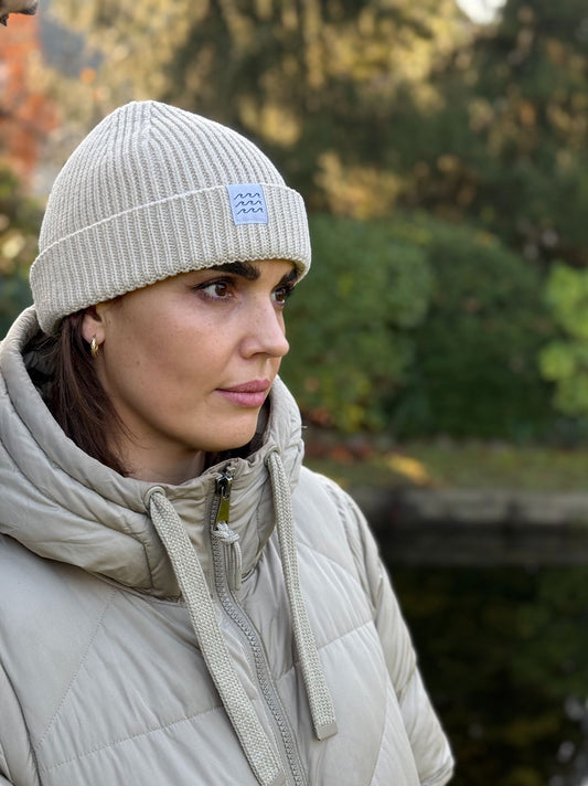 Fischermütze 'Wellen' - Sand