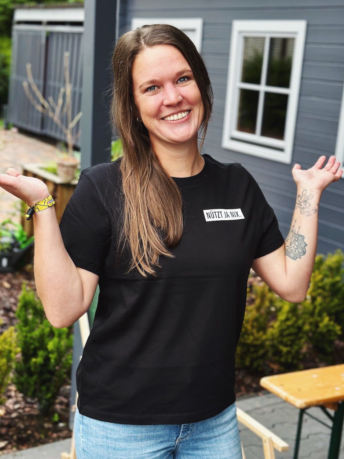Mädels Shirt 'Nützt ja nix'
